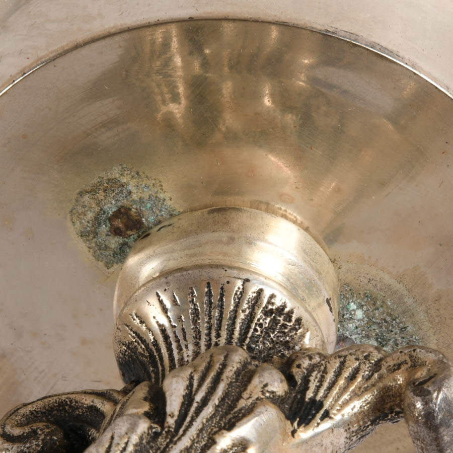 Large Ornate Silverplate Epergne After The Bombay Company-9