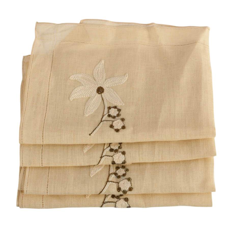 Irish Eight Hand-Stitched Napkins-4