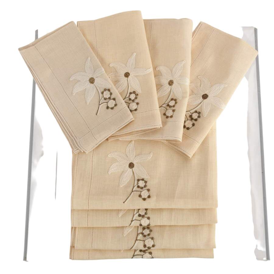 Irish Eight Hand-Stitched Napkins-2