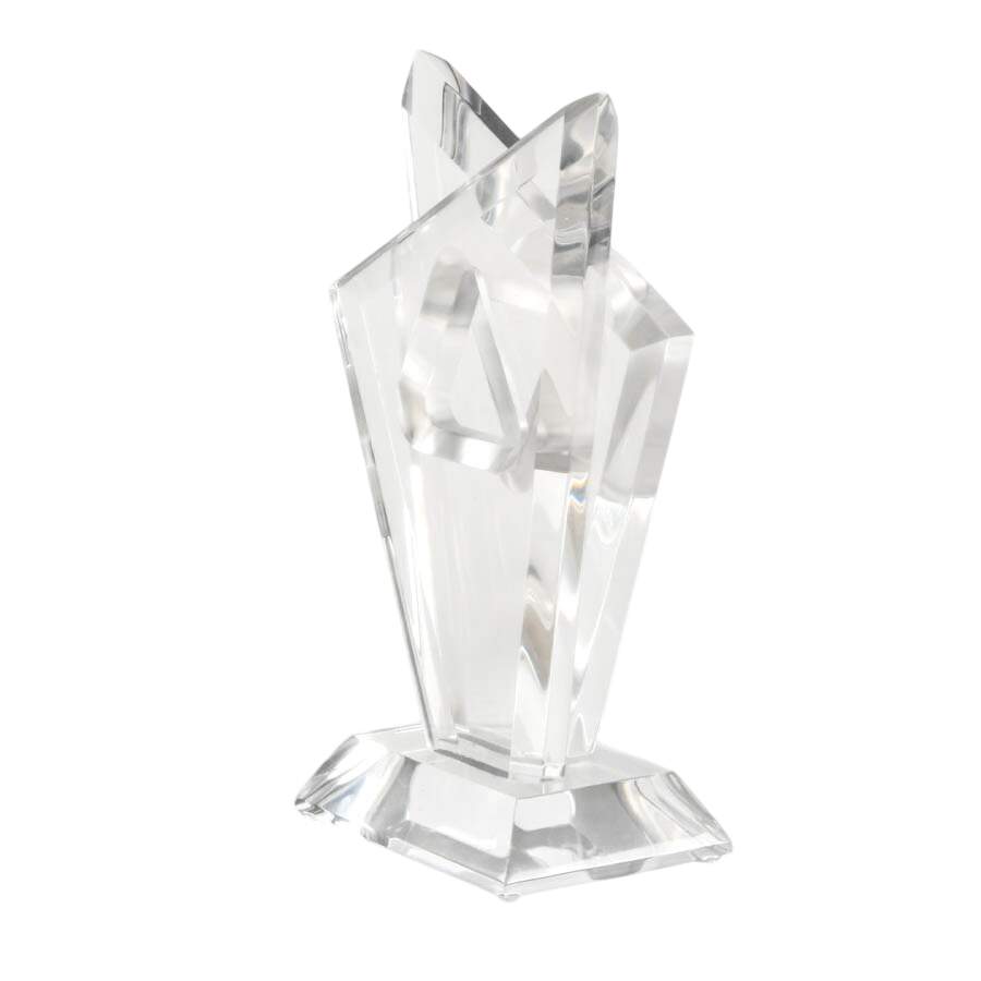 Mid-Century Modern Acrylic Star of David Sculpture After Hivo Van Teal-3