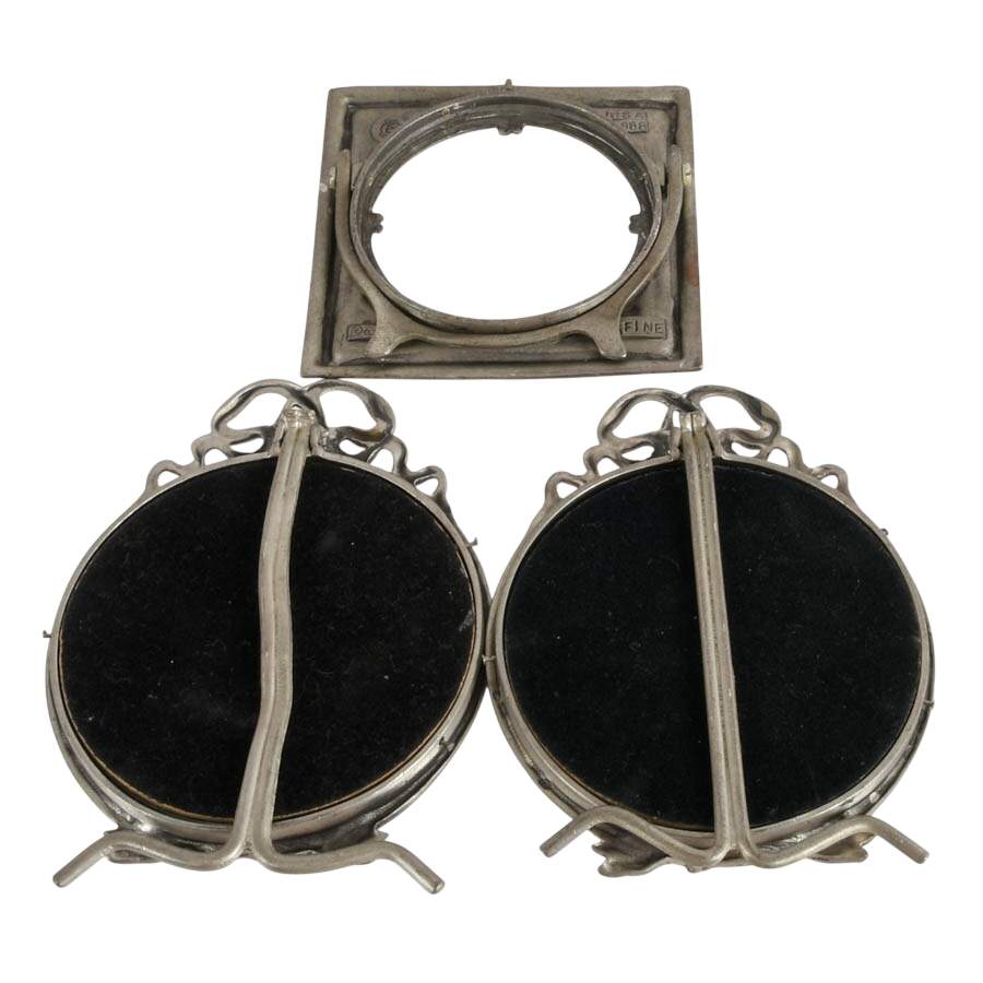 Set of Three Elias Fine Pewter Miniature Photo Frames-10