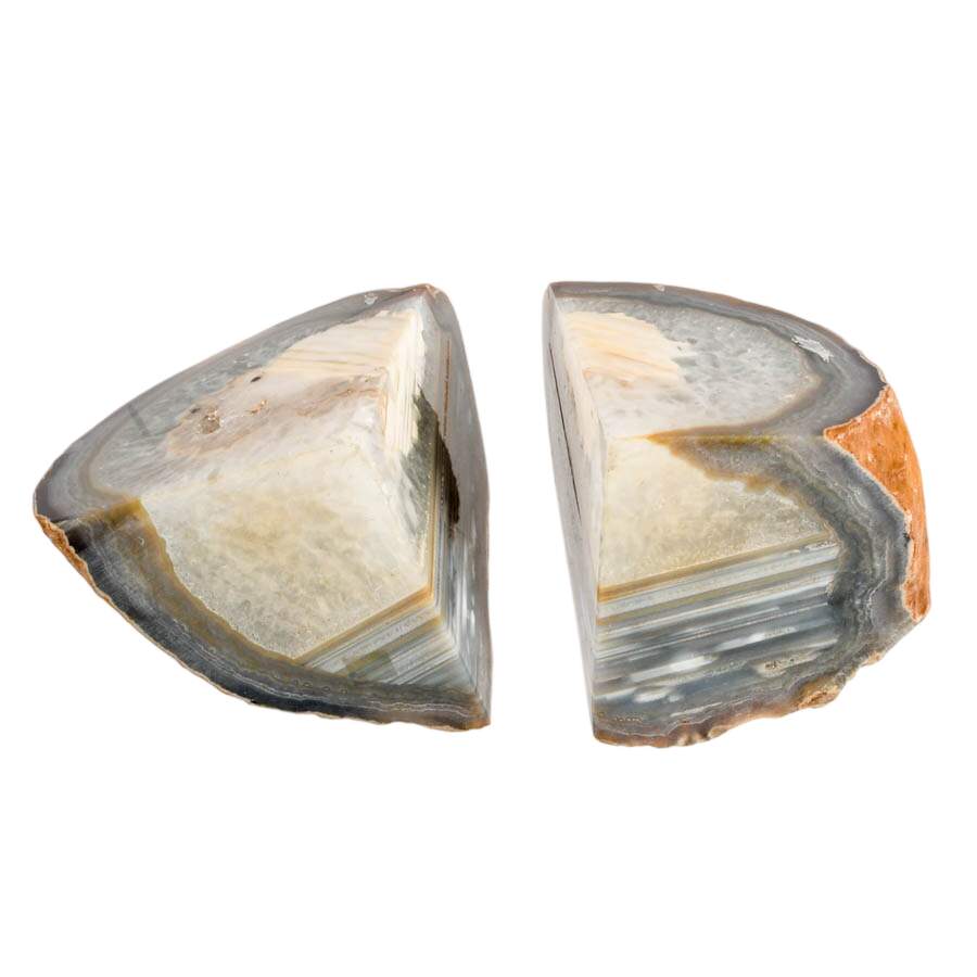 Pair of Dyed Geode Specimen Bookends-6