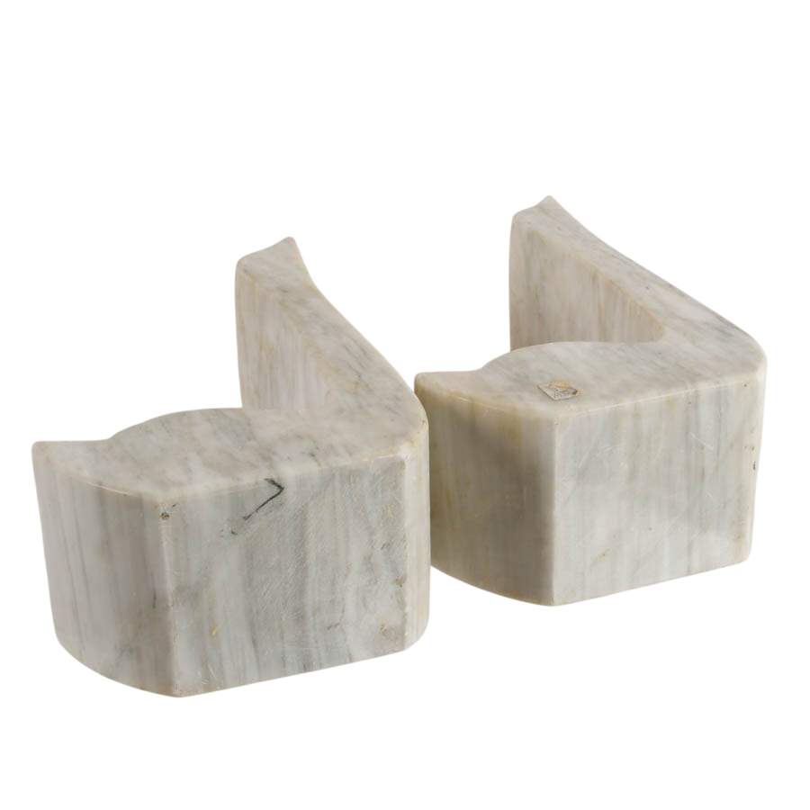 Pair of Marble Duck Bookends-8