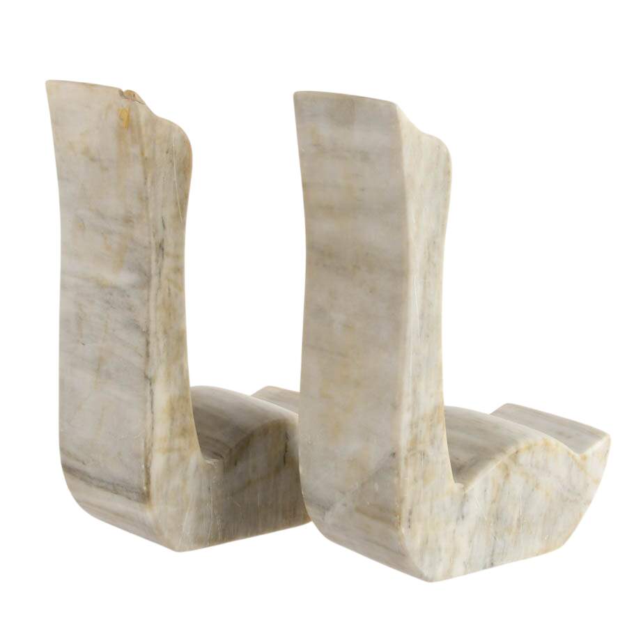 Pair of Marble Duck Bookends-5