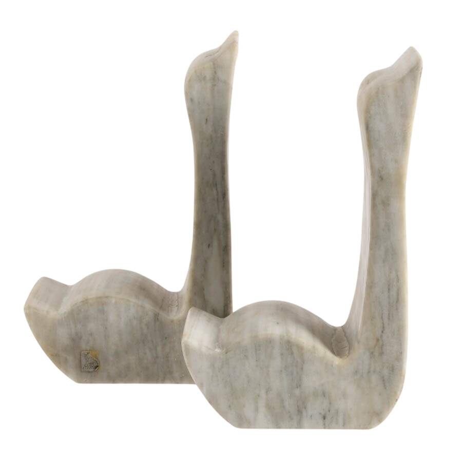 Pair of Marble Duck Bookends-3