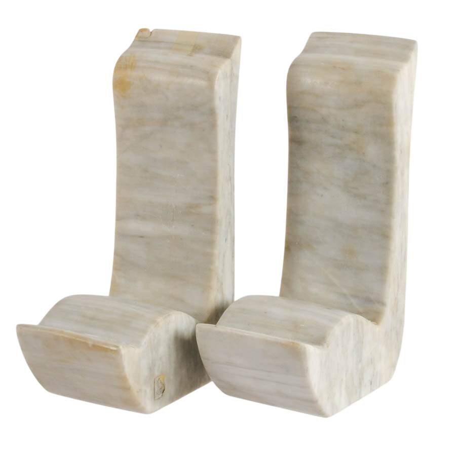 Pair of Marble Duck Bookends-2