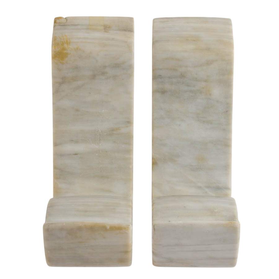 Pair of Marble Duck Bookends-1
