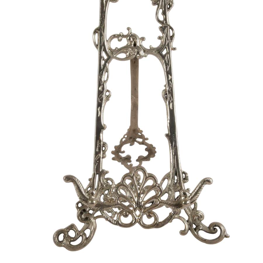 Baroque-Style Silver Plate Table Easel-3