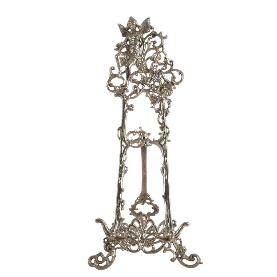 Baroque-Style Silver Plate Table Easel-1