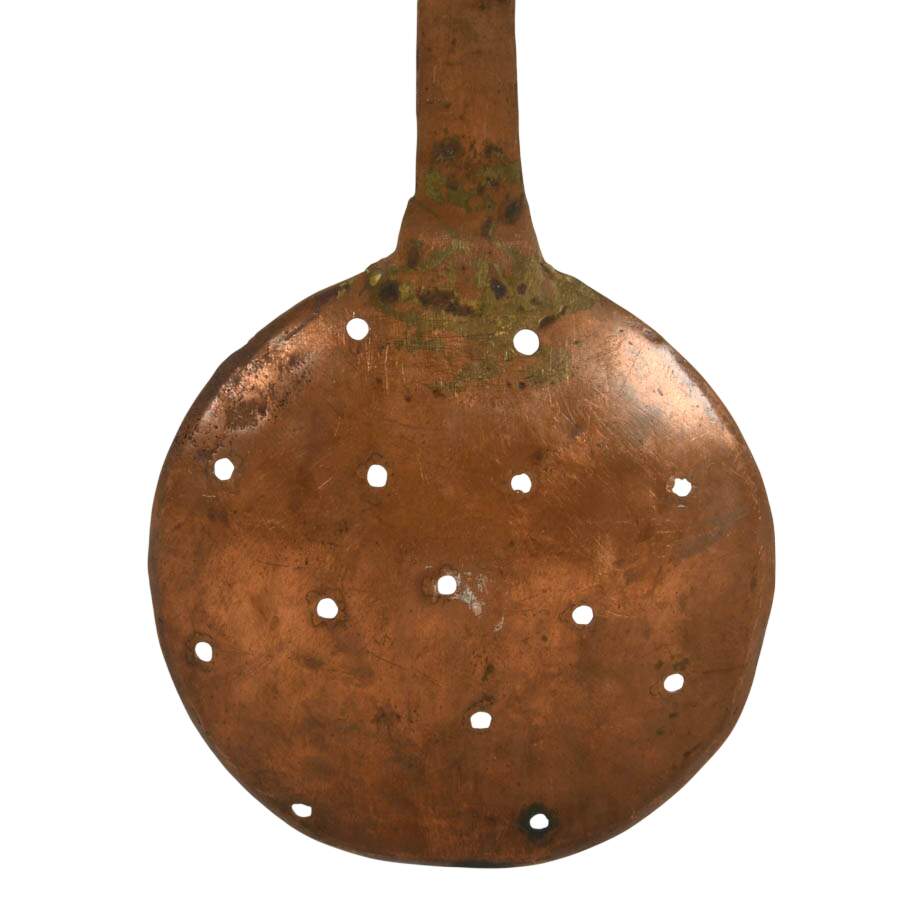 Antique Hand-Forged Copper Skimmer-8