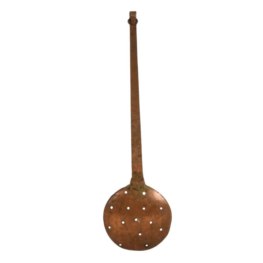 Antique Hand-Forged Copper Skimmer-7
