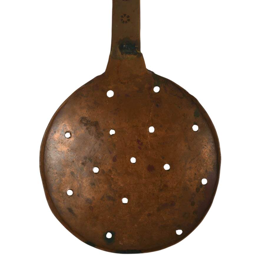 Antique Hand-Forged Copper Skimmer-2