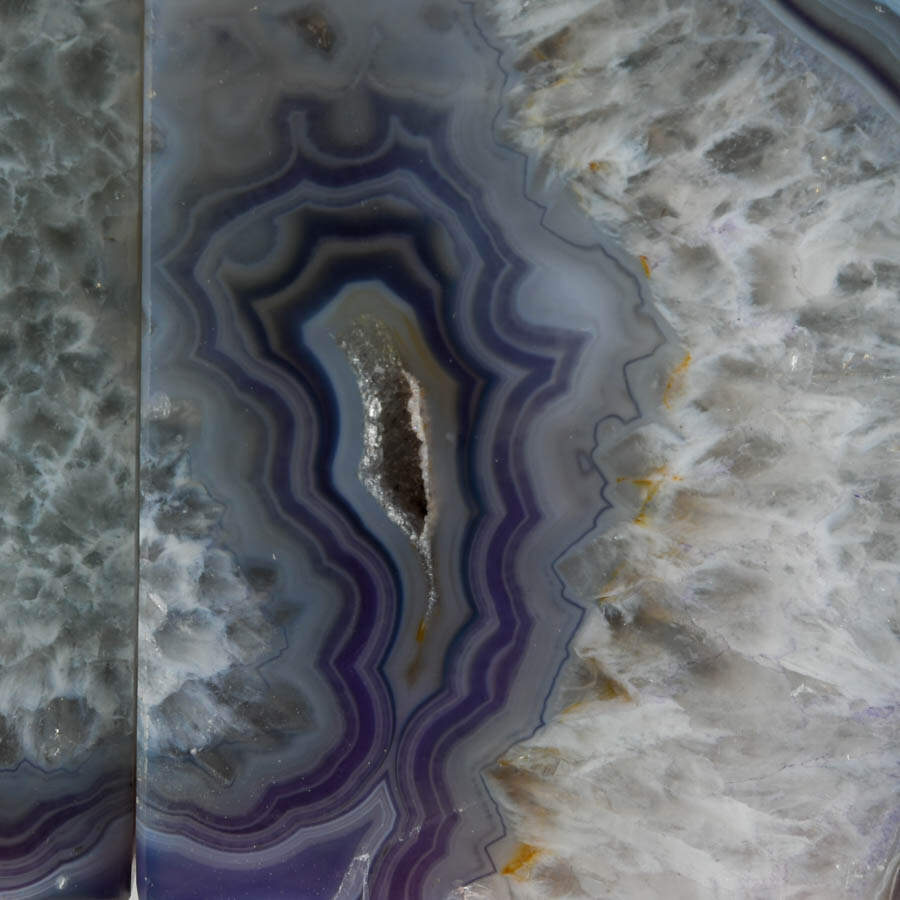 Dyed Lilac Purple Geode Slice Bookends-3