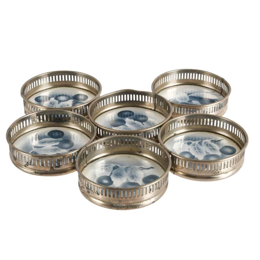 Antique Sternauware Coaster and Tray Set-8