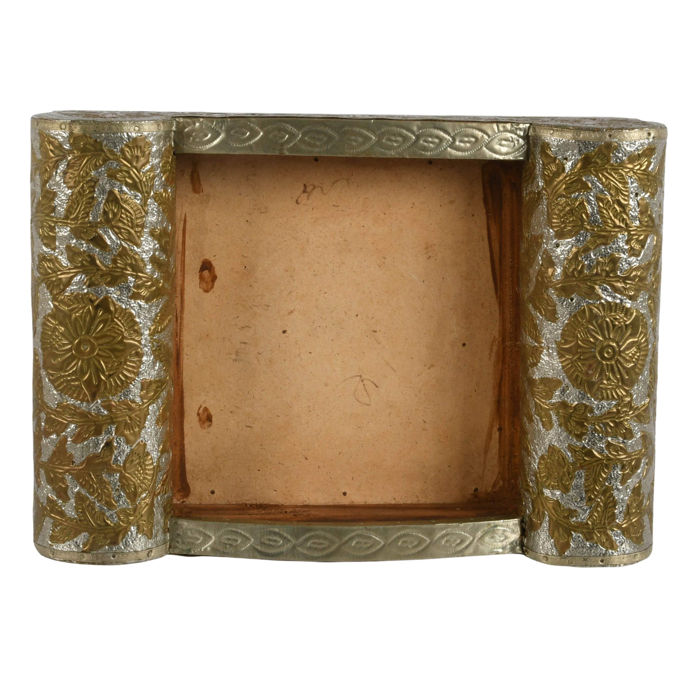 Metal Floral and Geometric Repoussé Base-7