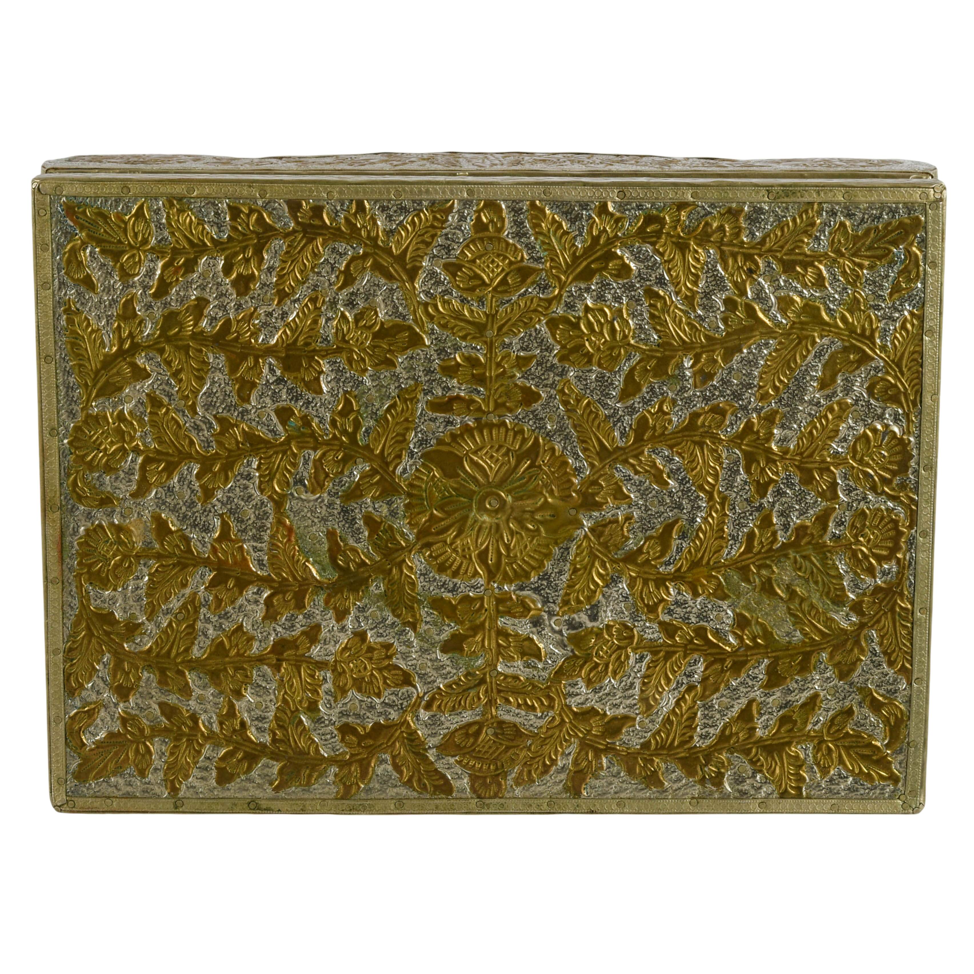 Metal Floral and Geometric Repoussé Base-6