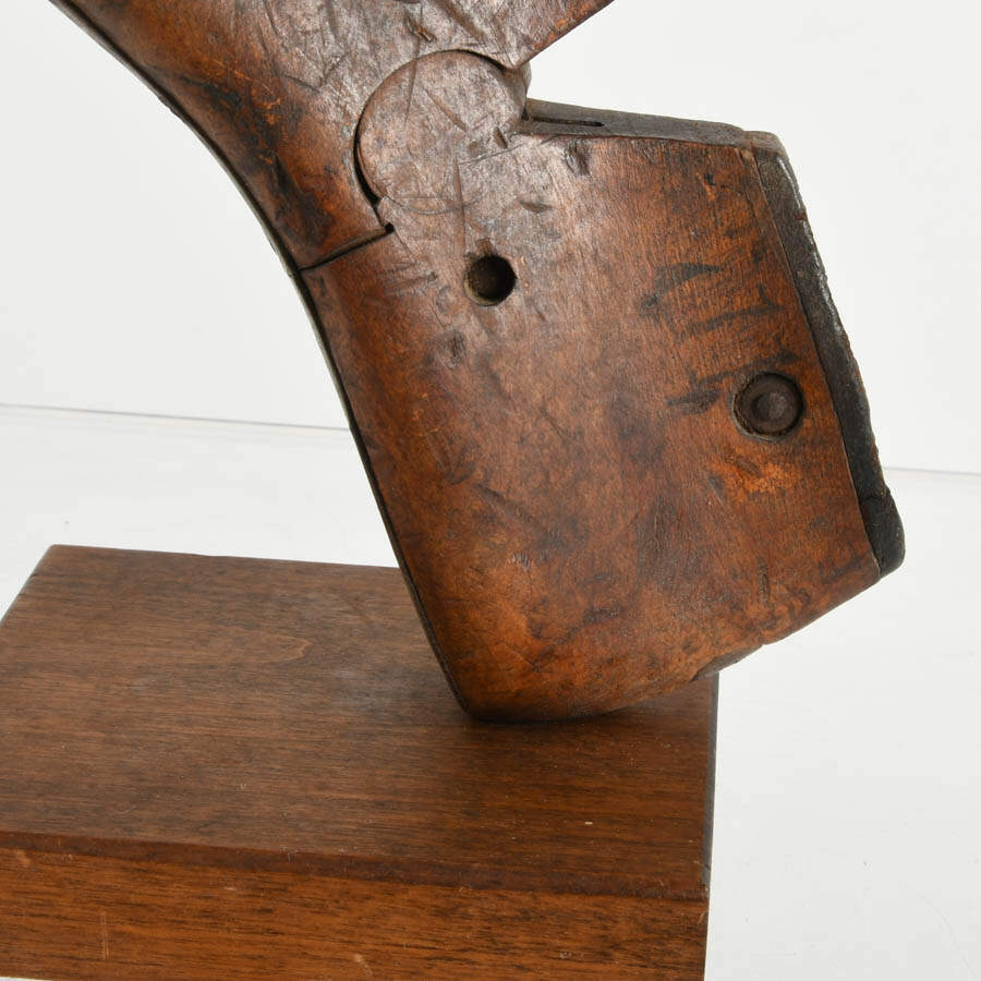 Antique Wooden Shoe Lasts Bookends-2