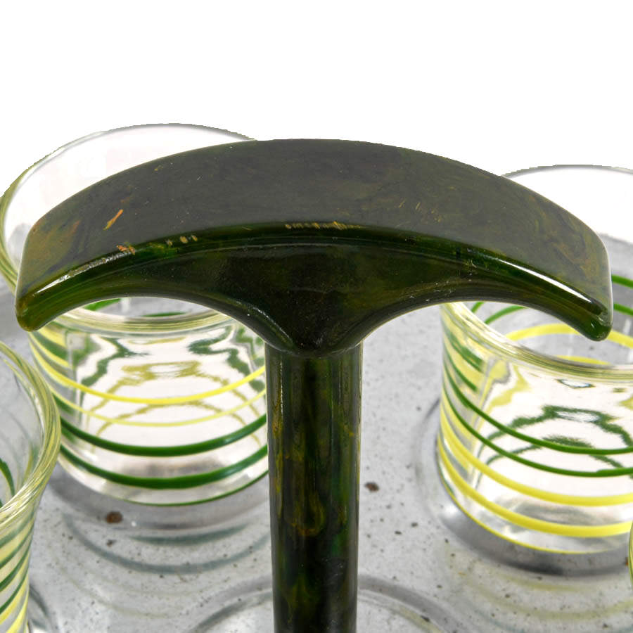 Mid-Century Modern Shot Glass Holder-3