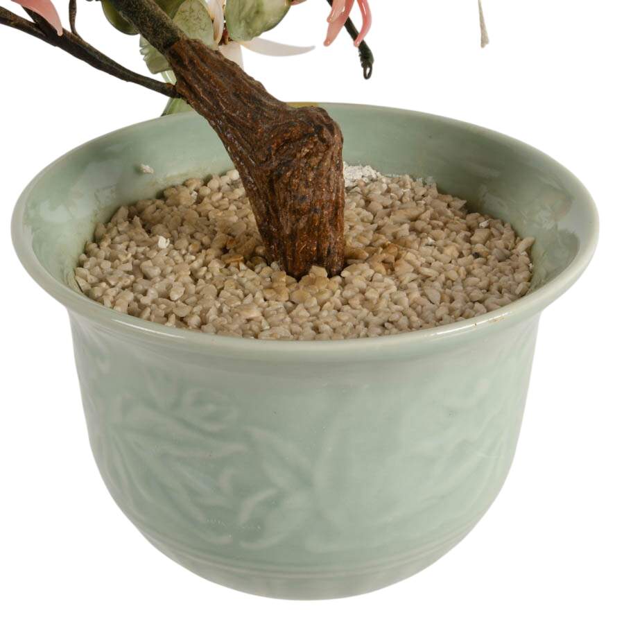 Chinese Bonsai Jade Tree in Celadon Pot-5