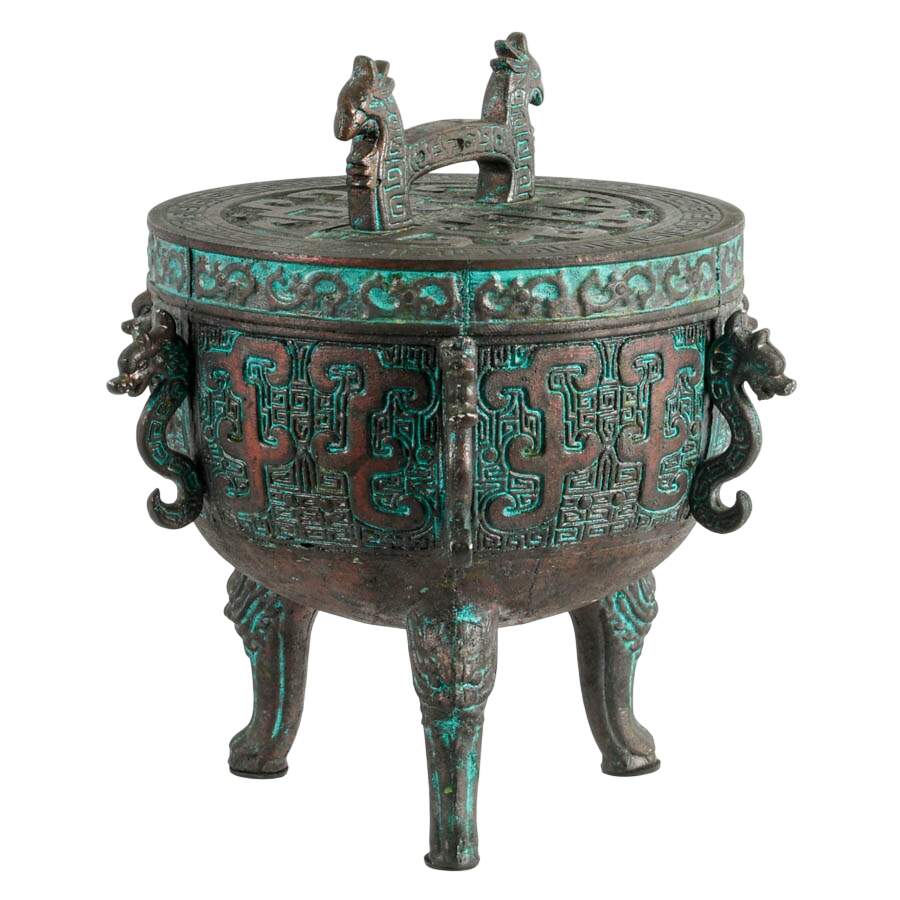 James Mount-Style Asian Dragon Seahorse Ice Bucket-3