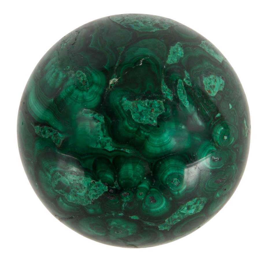 Set of Five Polished Malachite Specimens-7
