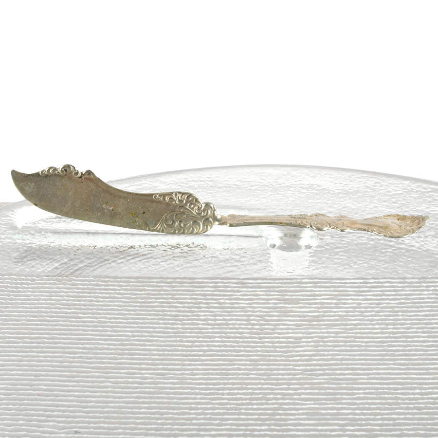 Heavy Fused Art Glass Charcuterie Board with Knife-3