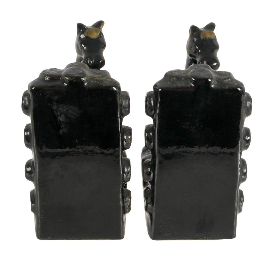 Pair of Mid-Century Modern Ceramic Horse Bookends-4