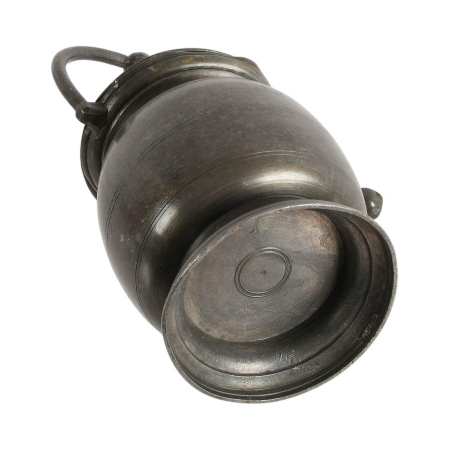 Antique French Pewter "Dourne" Milk Jug-10