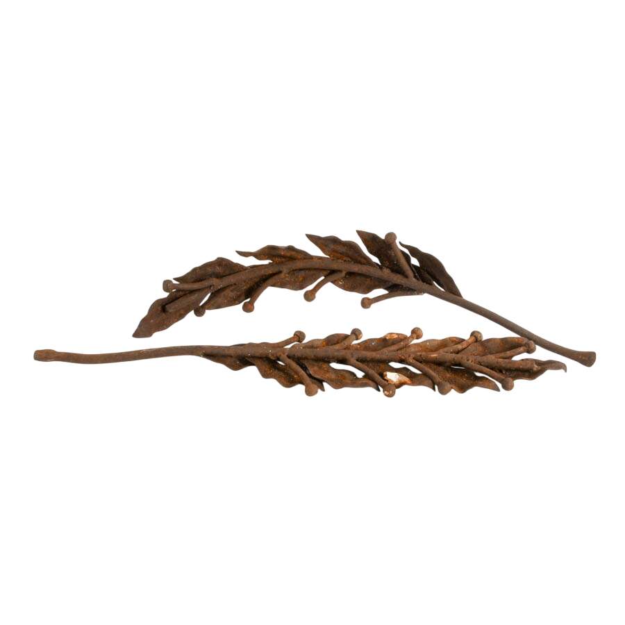 Metal Olive Leaves Wall Art-8
