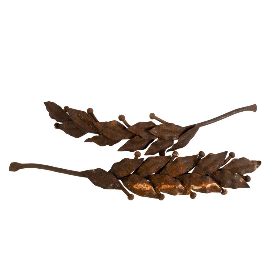 Metal Olive Leaves Wall Art-1