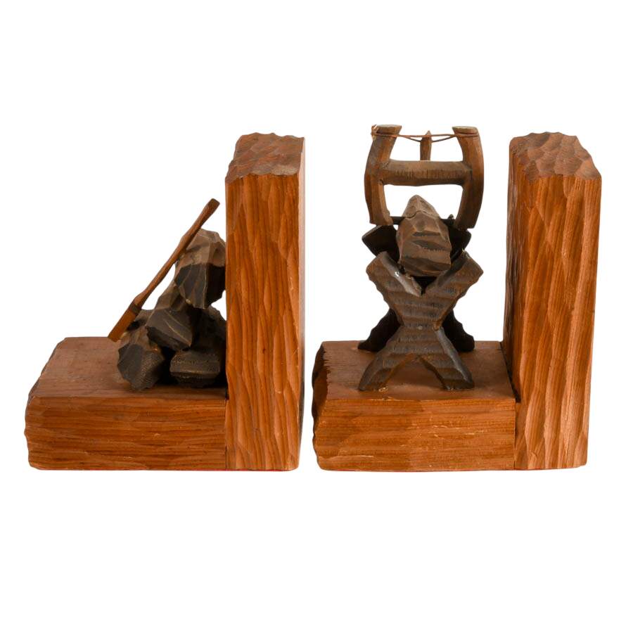 Pair of Woodworking Bookends-3