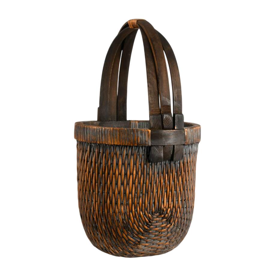 Woven Reed Basket-2