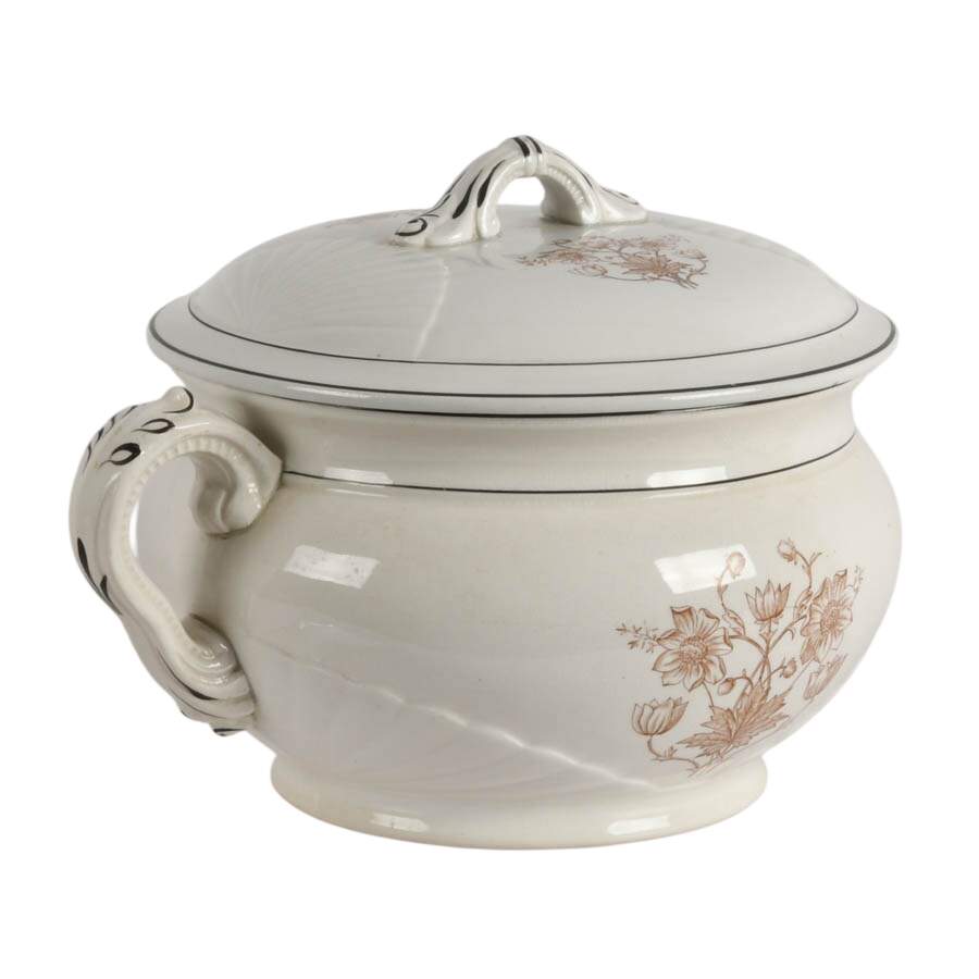 Antique Ironstone China Chamber Pot-4