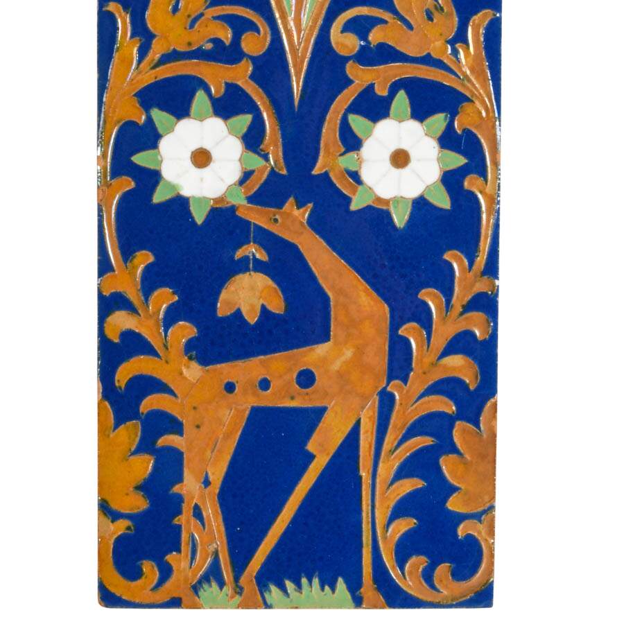 Mensaque Rodriguez Spanish Decorative Ceramic Deer Tile-3