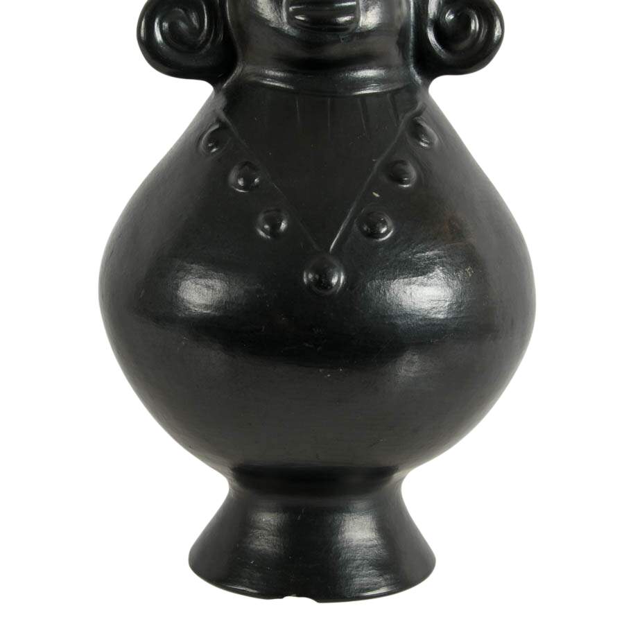 Chavín Culture Blackware Replica Folk-Art Pitcher-4