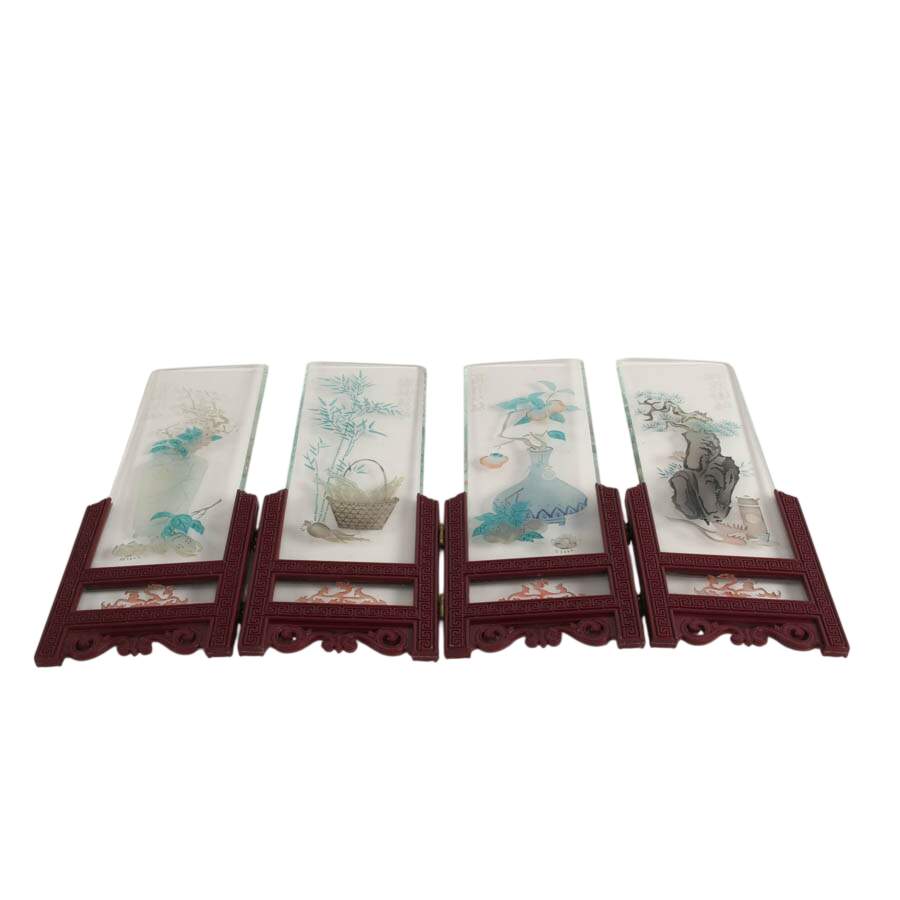 Chinese Screen-Printed Glass Divider-4