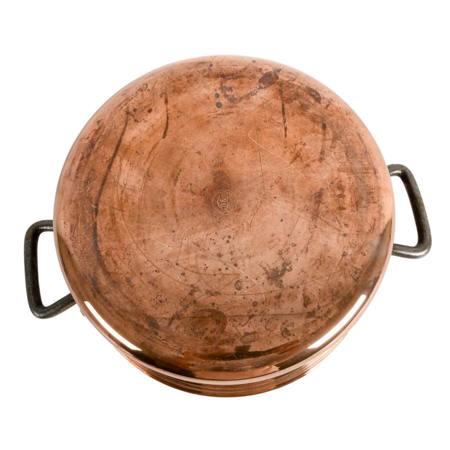 Matfer Bourgeat Copper Casserole Pot with Lid-7