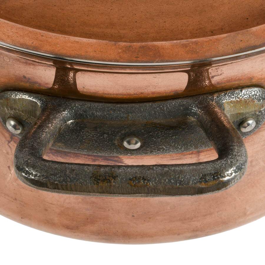 Matfer Bourgeat Copper Casserole Pot with Lid-4