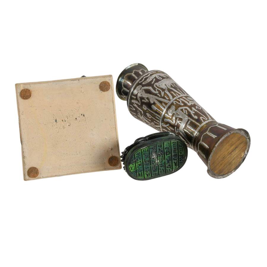 Set of Three Egyptian Décor Accents-12