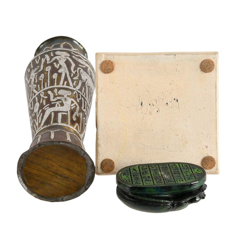 Set of Three Egyptian Décor Accents-11