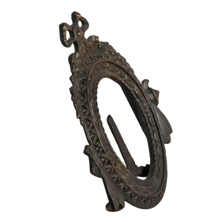 19th-Century Ornate Rococo Brass Frame-7