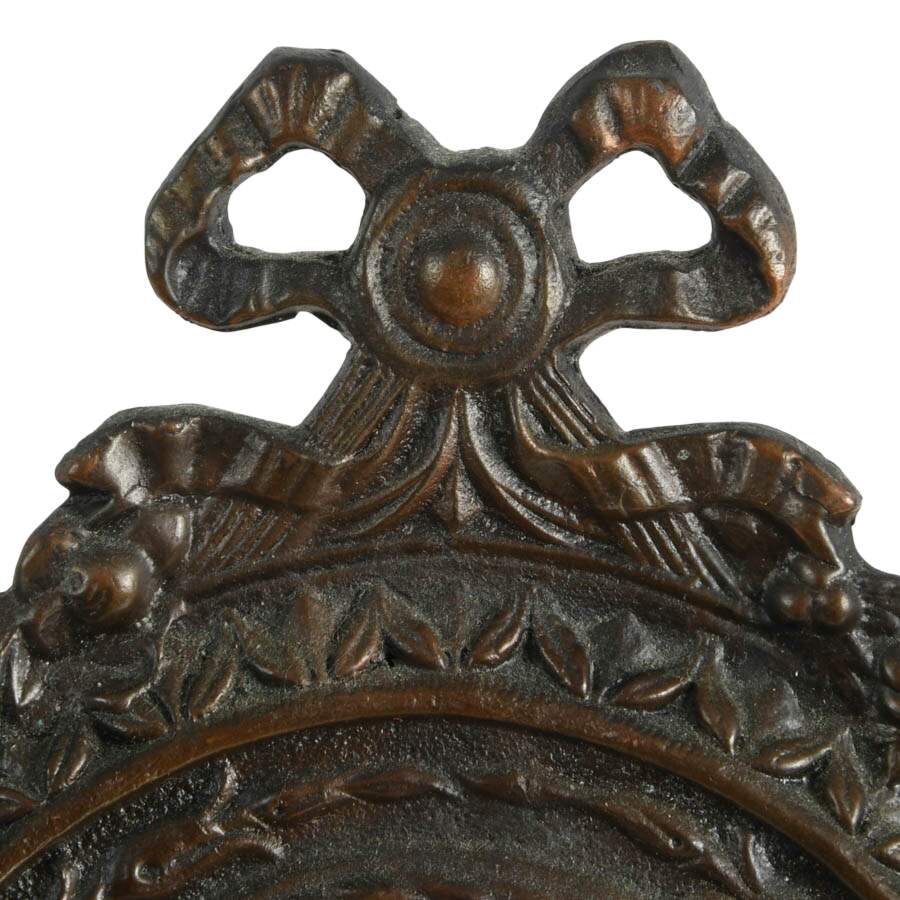 19th-Century Ornate Rococo Brass Frame-2