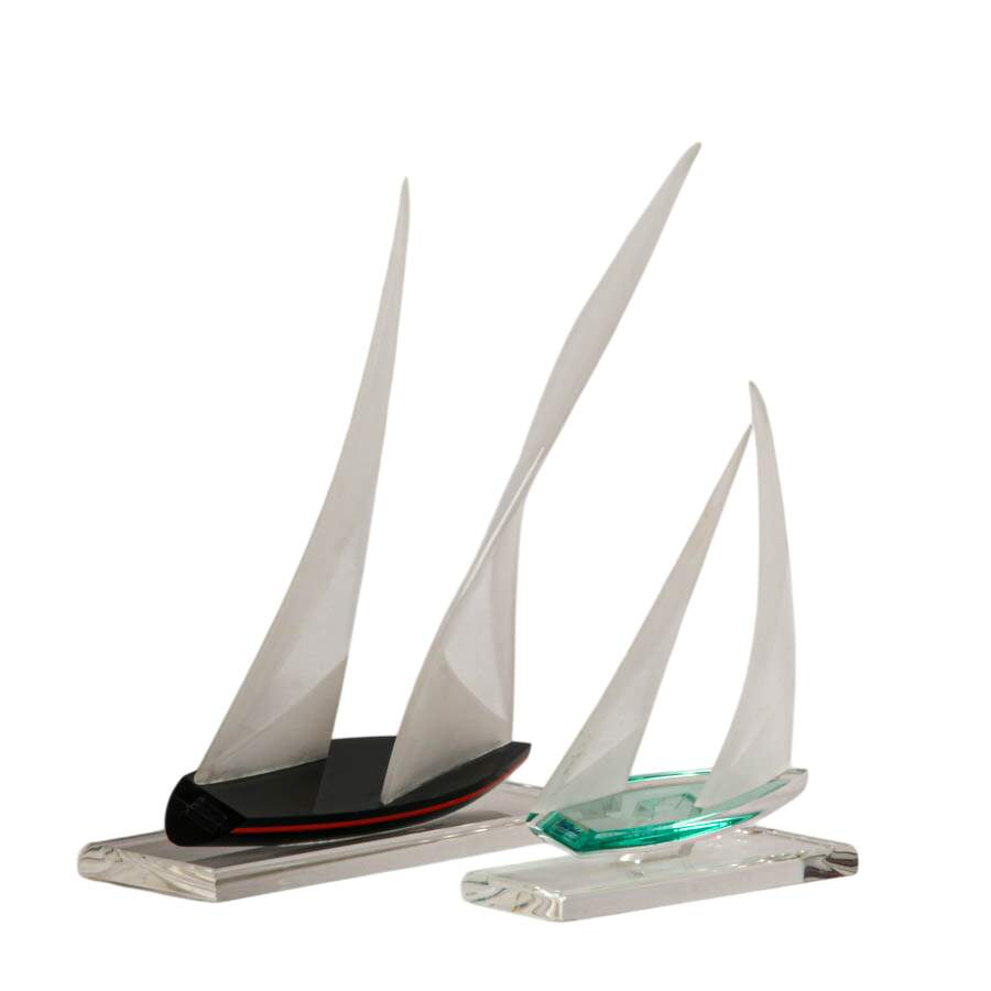 Pair of Wintrade Acrylic Sailboats-2