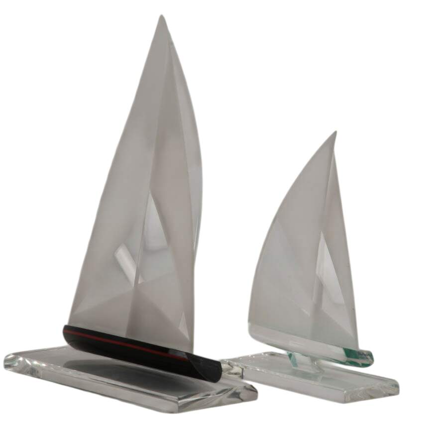 Pair of Wintrade Acrylic Sailboats-1