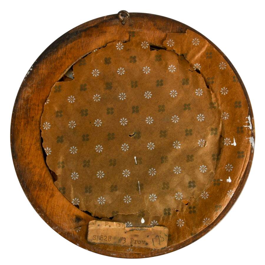 J.P Covette Bronze and Hand-Painted Glass Wall Trinket-5