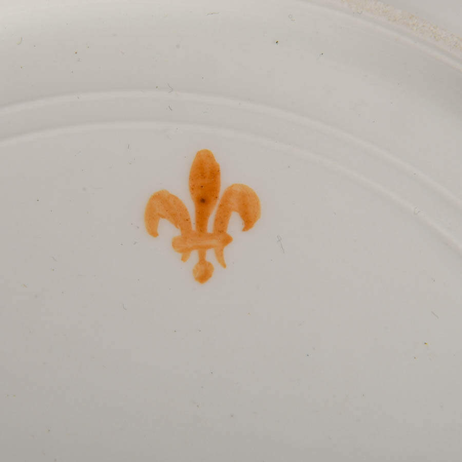 Antique French Majolica Faience with Heraldic Motif Plate-4