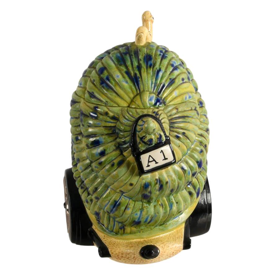 Mid-Century Ceramic Hotrod Snail Cookie Jar-4