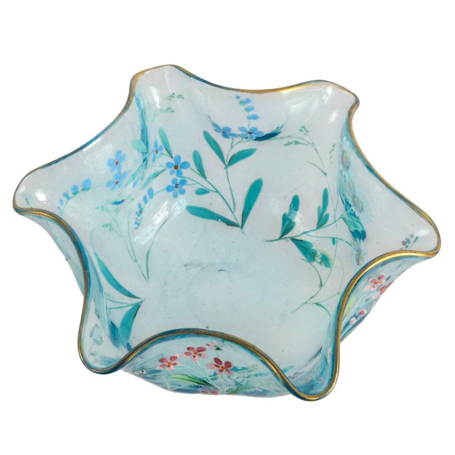 Set of Hand-Painted Floral Bon Bon Bowls-3