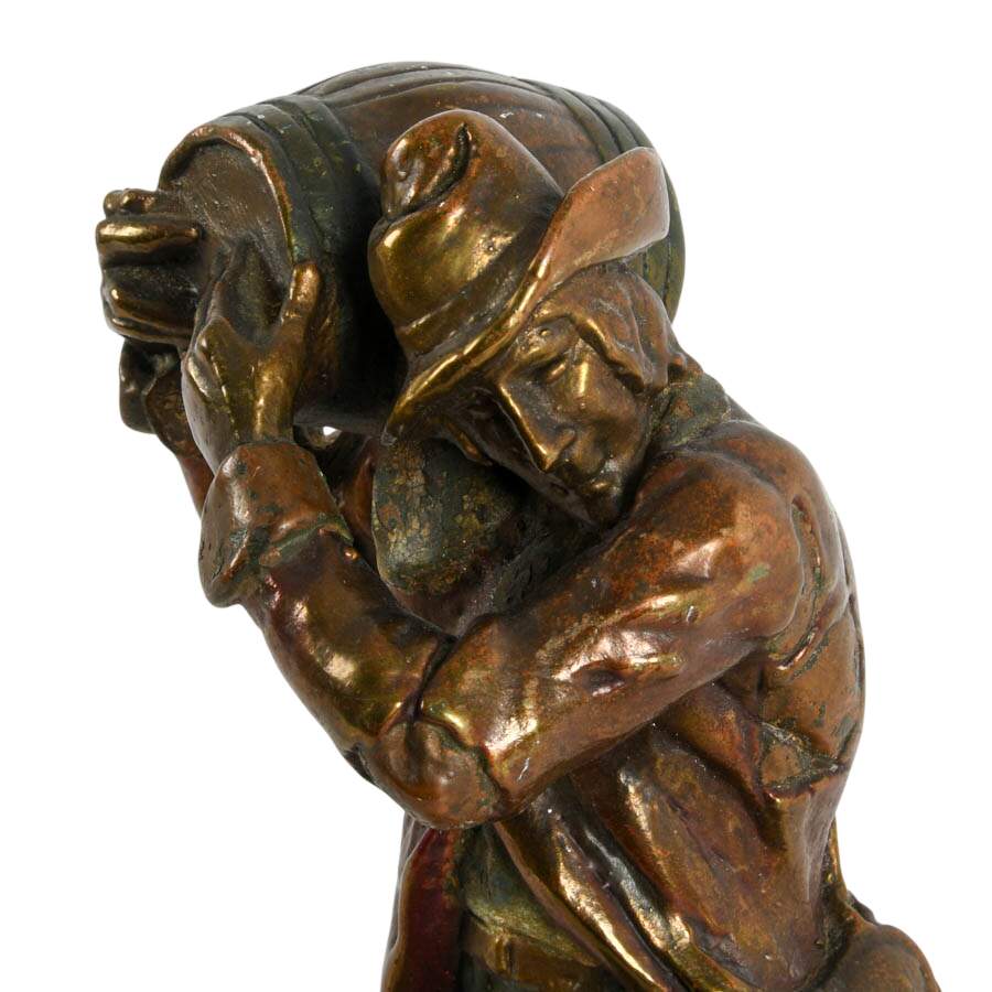 Pompeian Bronze Art Deco Rip Van Winkle Book Ends inspired by N.C. Wyeth-2