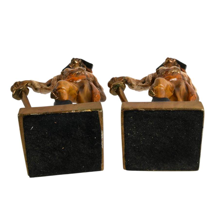 Pair of Jolly Roger Swashbuckler Bookends After Paul Herzel-8